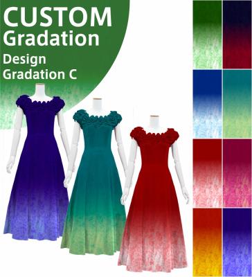 [Gradation]Custom Long Off Shoulder Dress/ Design-Gradation / JC37-gradation-D