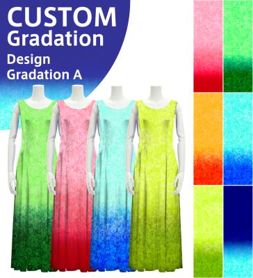 [Gradation]Custom Long Velvet Dress/ Design-Gradation / JC4-gradation-D