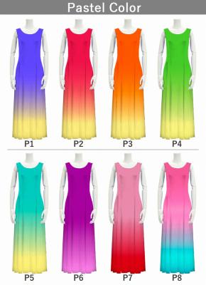 [Gradation]Custom Long Velvet Dress / Pastel Color Gradation / JC4-gradation-P