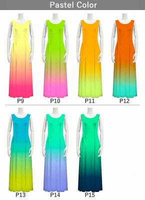 [Gradation]Custom Long Velvet Dress / Pastel Color Gradation / JC4-gradation-P