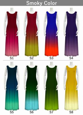[Gradation]Custom Long Velvet Dress/ Smoky Color Gradation / JC4-gradation-S