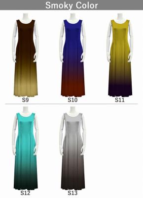 [Gradation]Custom Long Velvet Dress/ Smoky Color Gradation / JC4-gradation-S