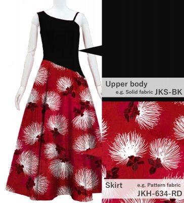 Kids Custom One Shoulder Long Dress / JCp44-mix
