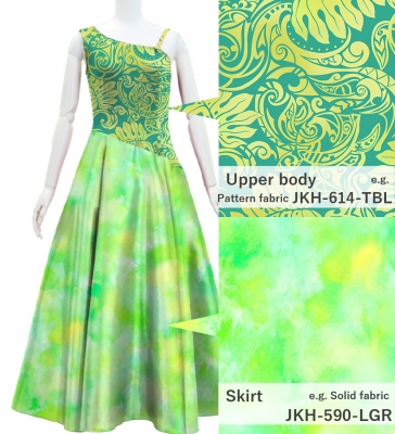 Kids Custom One Shoulder Long Dress / JCp44-mix