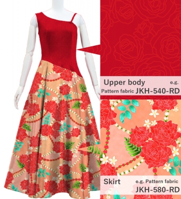 Kids Custom One Shoulder Long Dress / JCp44-mix