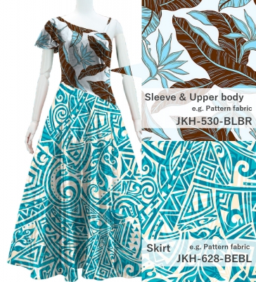 Kids Custom One Shoulder Long Dress / JCp45-mix