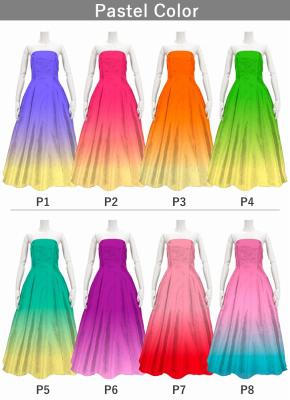 [Gradation]Custom Long Dress / Pastel Color Gradation / JC5-gradation-P