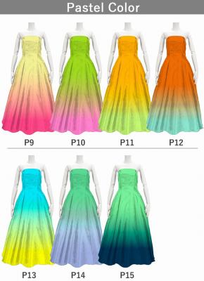 [Gradation]Custom Long Dress / Pastel Color Gradation / JC5-gradation-P