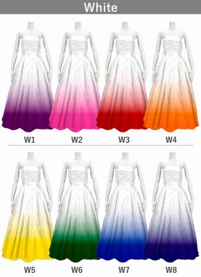 [Gradation]Custom Long Dress/ White Color Gradation / JC5-gradation-W
