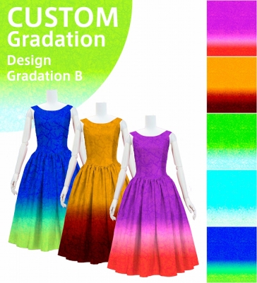 [Gradation]Custom Midi Dress/ Design-Gradation / JC50-gradation-D