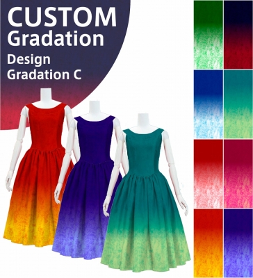 [Gradation]Custom Midi Dress/ Design-Gradation / JC50-gradation-D