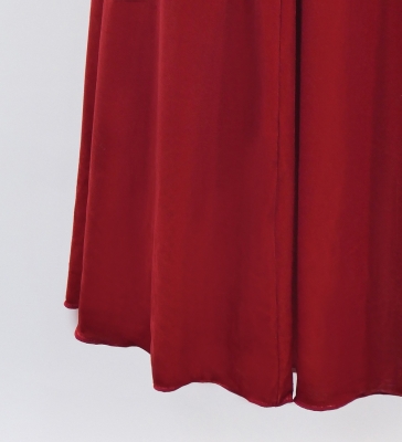 Custom One Shoulder Long sleeve Dress with Velvet / JC51-solid