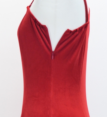 [Gradation]Custom One Shoulder Long sleeve Dress with Velvet/ Pastel Color Gradation / JC51-gradation-P