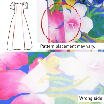 Kids Custom Puff Sleeve Long Dress / JCp75-pattern