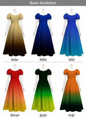 [Gradation]Custom Midi Dress/ Basic Gradation / JC53-gradation-B