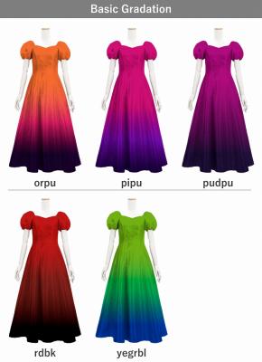 [Gradation]Custom Midi Dress/ Basic Gradation / JC53-gradation-B