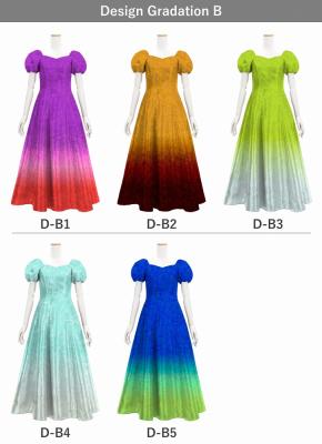[Gradation]Custom Midi Dress/ Design-Gradation / JC53-gradation-D