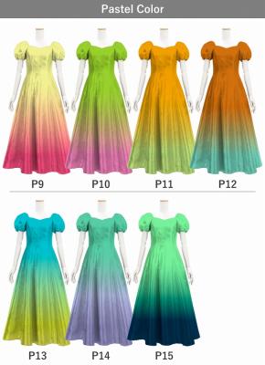 [Gradation]Custom Midi Dress/ Pastel Color Gradation / JC53-gradation-P