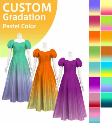 [Gradation]Custom Midi Dress/ Pastel Color Gradation / JC53-gradation-P