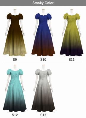 [Gradation]Custom Midi Dress/ Smoky Color Gradation / JC53-gradation-S