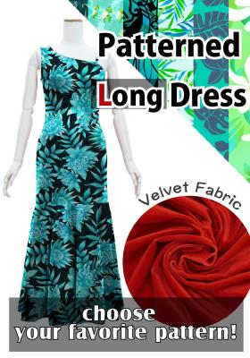 Custom Long Dress with Velvet / JC54-pattern
