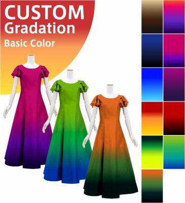 [Gradation]Custom Double Flare Sleeves Long Dress/ Basic Gradation / JC59-gradation-B