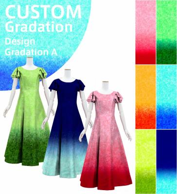 [Gradation]Custom Double Flare Sleeves Long Dress/ Design-Gradation / JC59-gradation-D