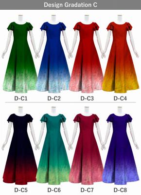 [Gradation]Custom Double Flare Sleeves Long Dress/ Design-Gradation / JC59-gradation-D