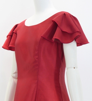Custom Double Flare Sleeves Long Dress / JC59-pattern