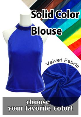 Custom American Armhole Blouse with Velvet / JC7-solid