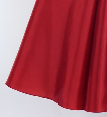 Custom Long Velvet & Shantung Dress  / JC76-mix