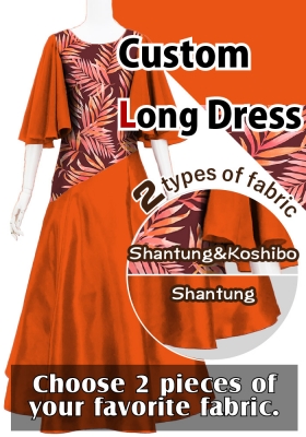 Custom Half Sleeve Long Dress / JC78-pattern