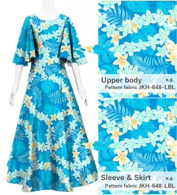 Custom Half Sleeve Long Dress / JC78-pattern