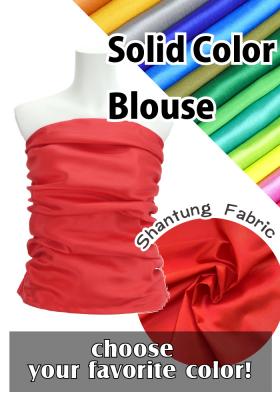 Custom Drape Blouse with Shantung / JC8-solid
