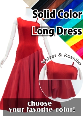 Custom One Shoulder Long Dress / JC87-solid