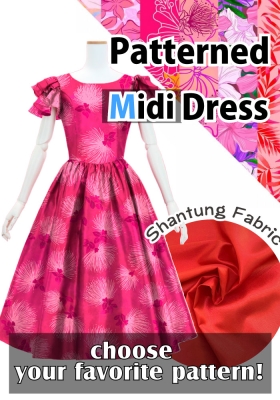 Custom Midi Dress  / JC91-pattern
