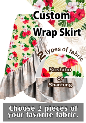 Custom Wrap Skirt / JC93-mix
