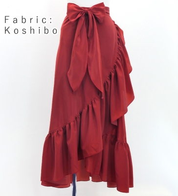 Custom Wrap Skirt / JC93-mix