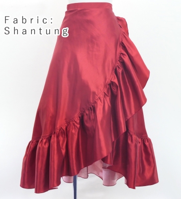 Custom Wrap Skirt / JC93-mix