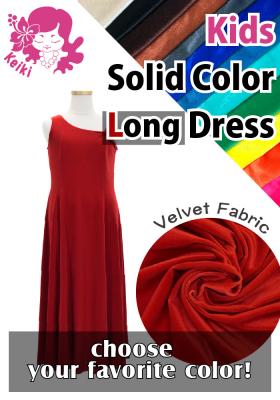 Kids Custom One Shoulder Velvet Dress / JCp11-solid