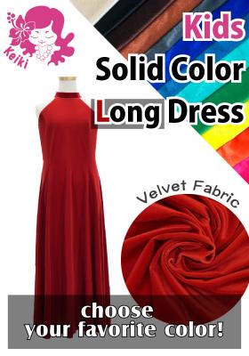 Kids Custom American Armhole long dress / JCp12-solid