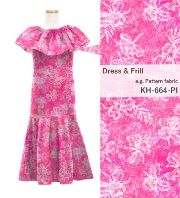 Kids Custom Long Multi Way Dress with Velvet & Koshibo/ JC138-mix