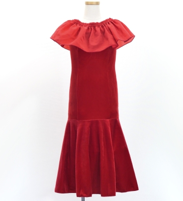 Kids Custom Long Multi Way Dress with Velvet & Koshibo/ JC138-mix