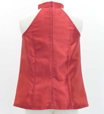 Kids Custom American Armhole Blouse with Shantung / JC147-solid