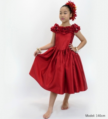 Kids Custom Midi Dress / JCp18-solid