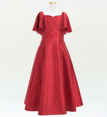Kids Custom Frill Sleeve Long Dress / JCp23-solid