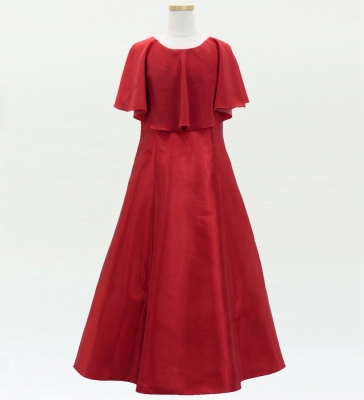 Kids Custom Cape Long Dress / JCp25-solid