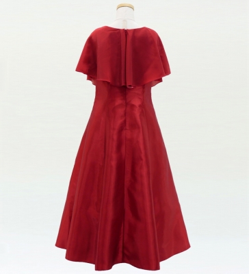 Kids Custom Cape Long Dress / JCp25-solid