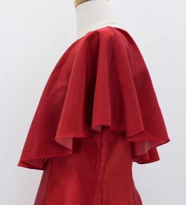 Kids Custom Cape Long Dress / JCp25-solid