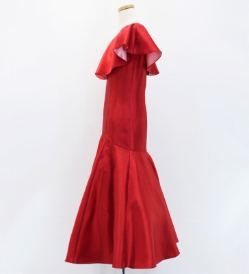 Kids Custom ruffled collar Long Dress / JCp28-pattern